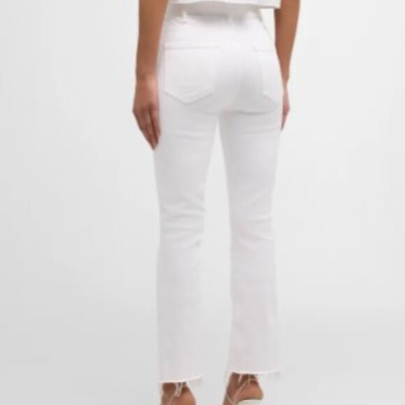 MOTHER The Hustler Ankle Fray Jeans | Size 26 | White “Fairest of Them All” - Picture 2 of 13